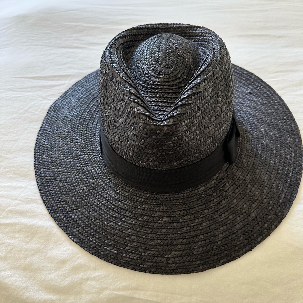 Brixton Black Wide-Brim Hat